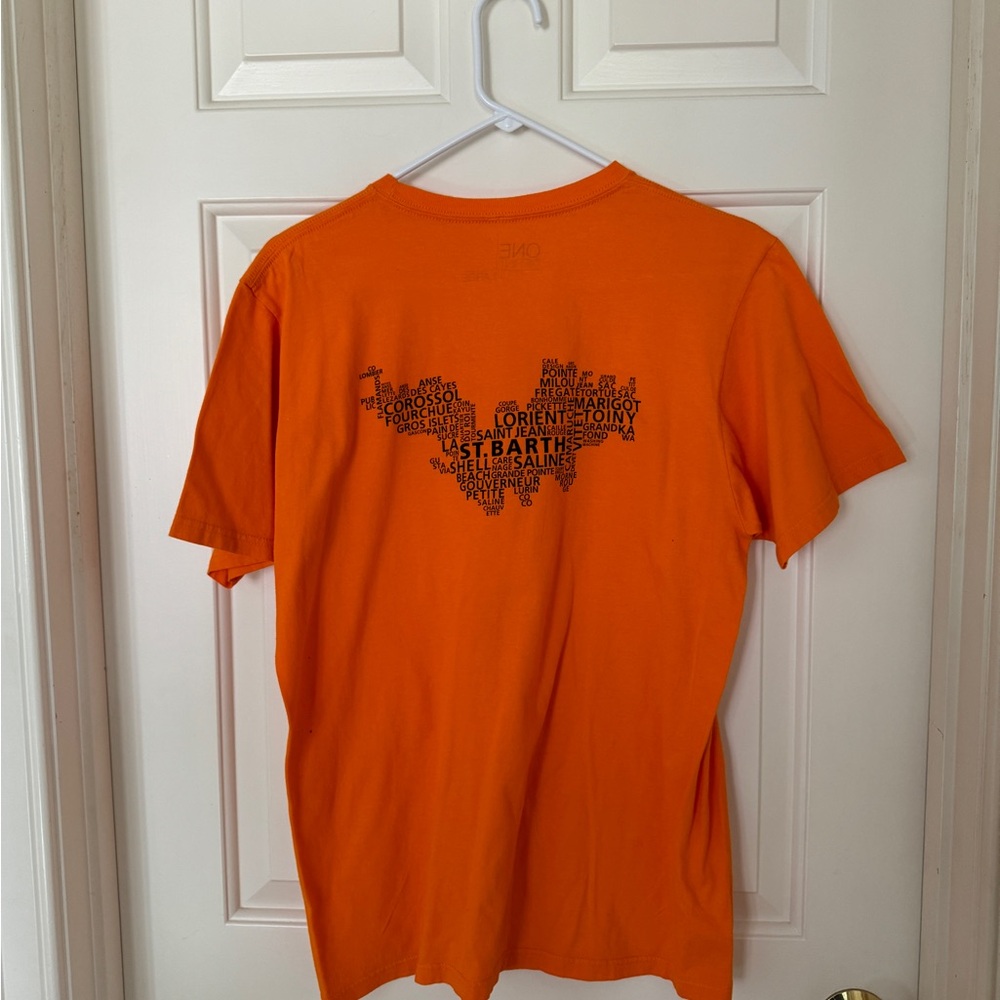 St. Barth Orange Short Sleeve T-Shirt